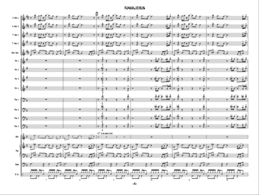 Funkalicious Jazz Ensemble scores gallery preview page 3