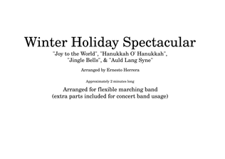 Book cover for Winter Holiday Spectacular for marching band