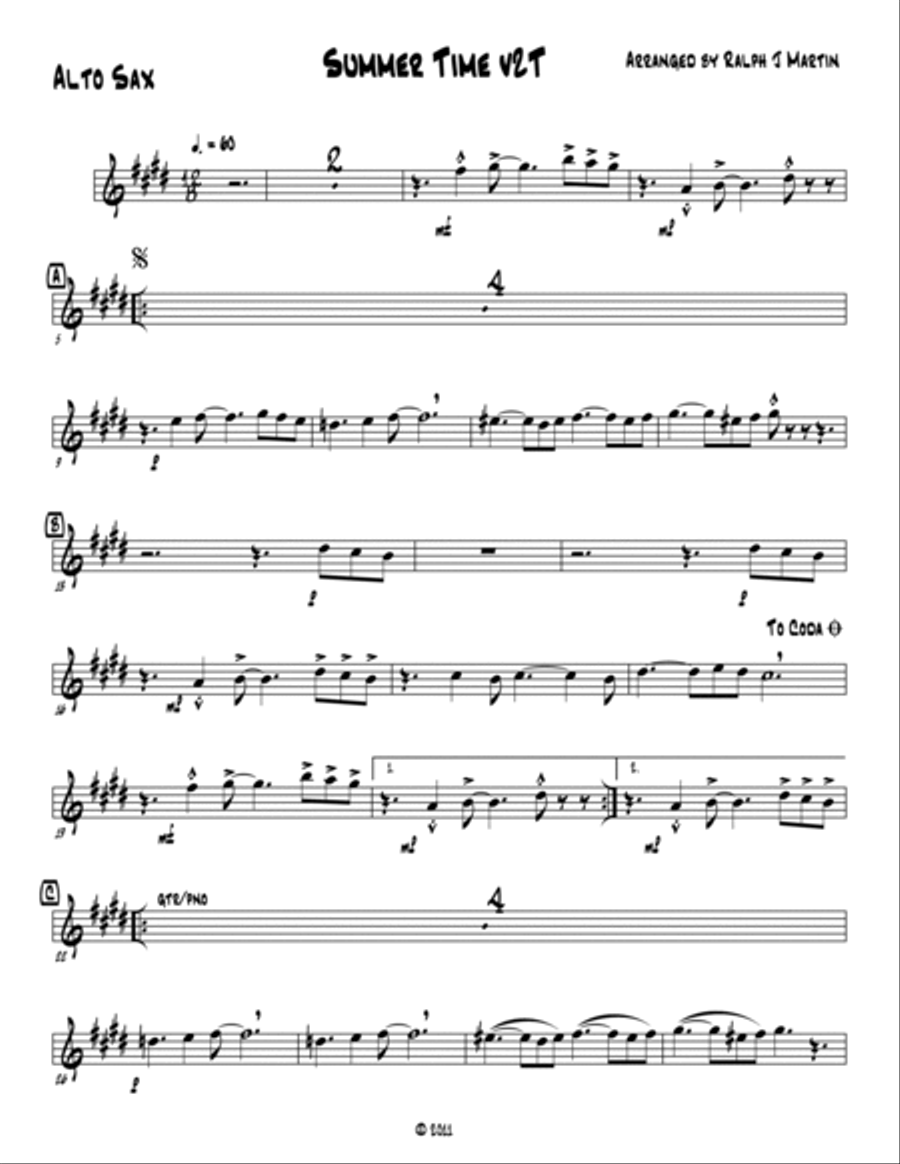 Summertime Summertime Jazz Ensemble scores gallery preview page 6