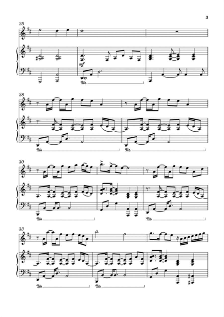 Memories and Heartbeats Memories and Heartbeats Flute Solo scores gallery preview page 3