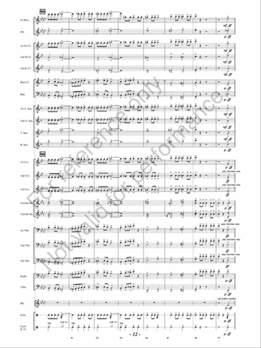 March Kings Concert Band scores gallery preview page 15