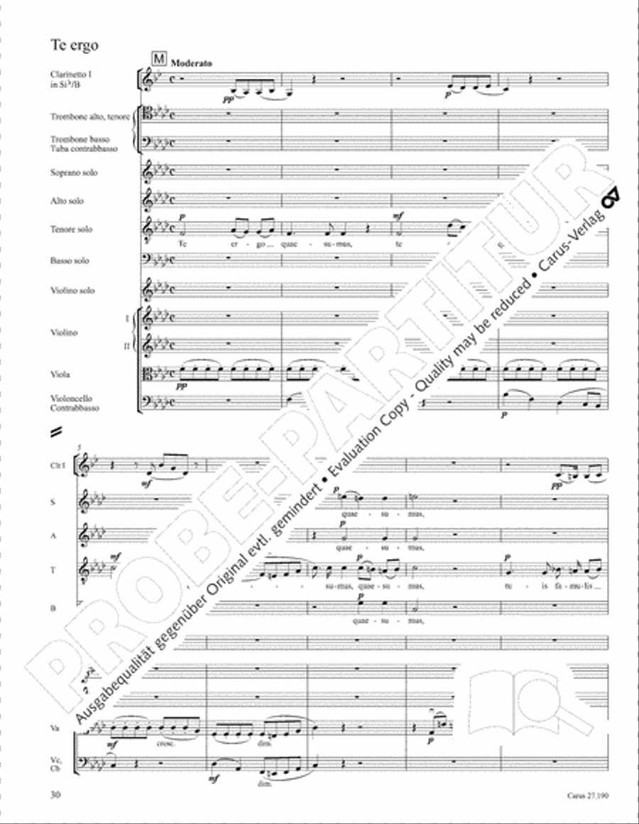 Te Deum 4-Part scores gallery preview page 37