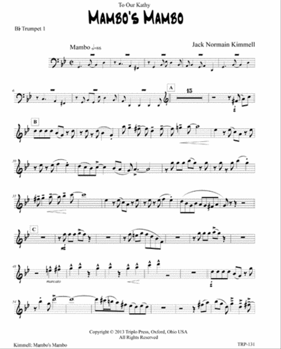 Mambo's Mambo Mambo's Mambo Small Ensemble scores gallery preview page 6
