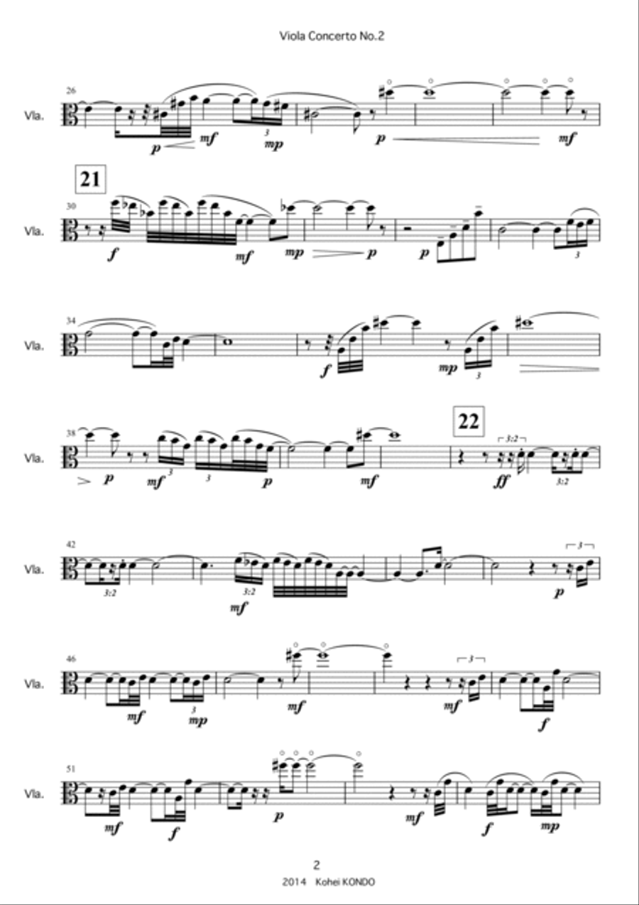 "Travel to the headwaters" for viola solo op.143e image number null