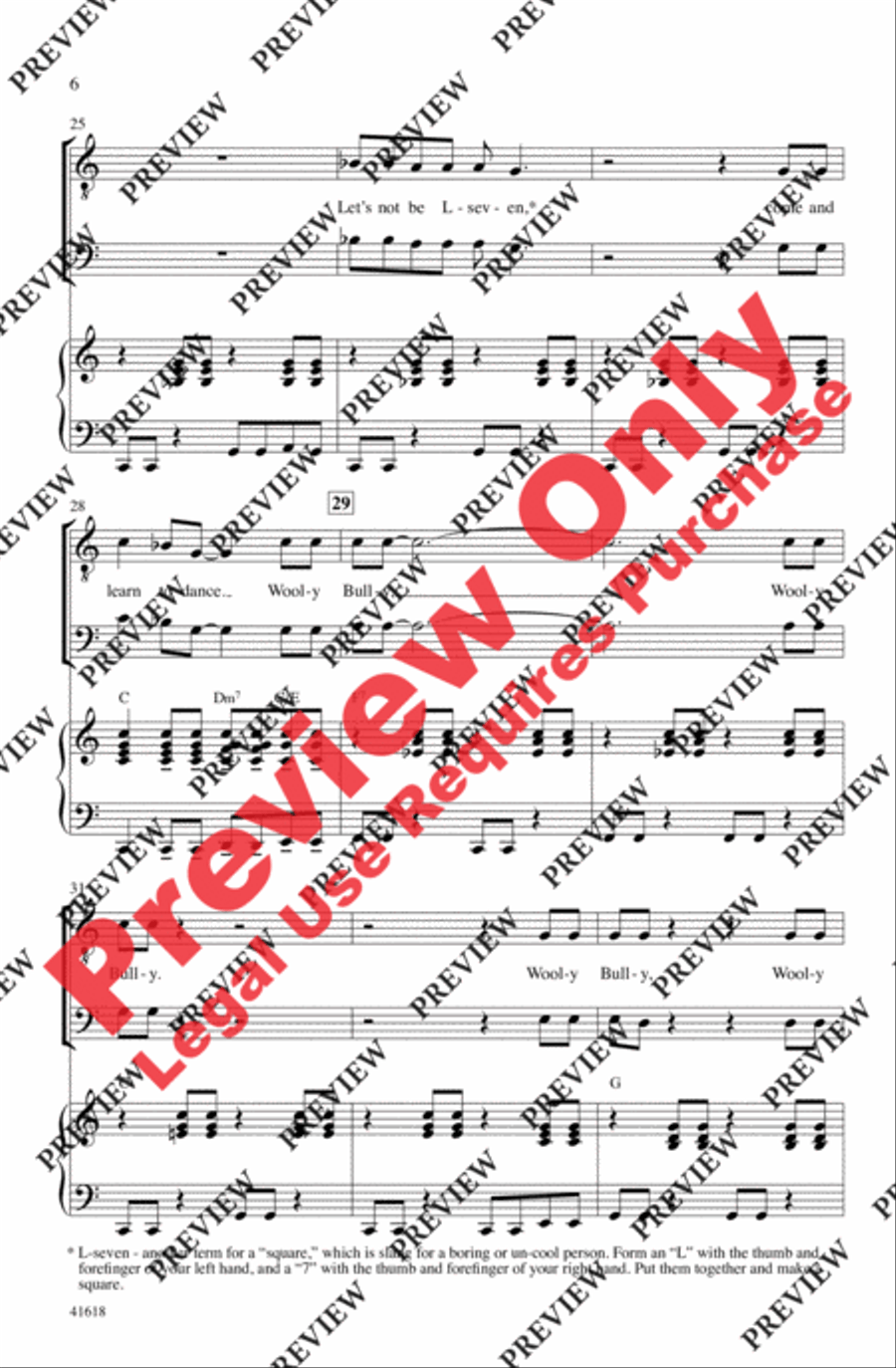 Wooly Bully Men's Choir scores gallery preview page 5