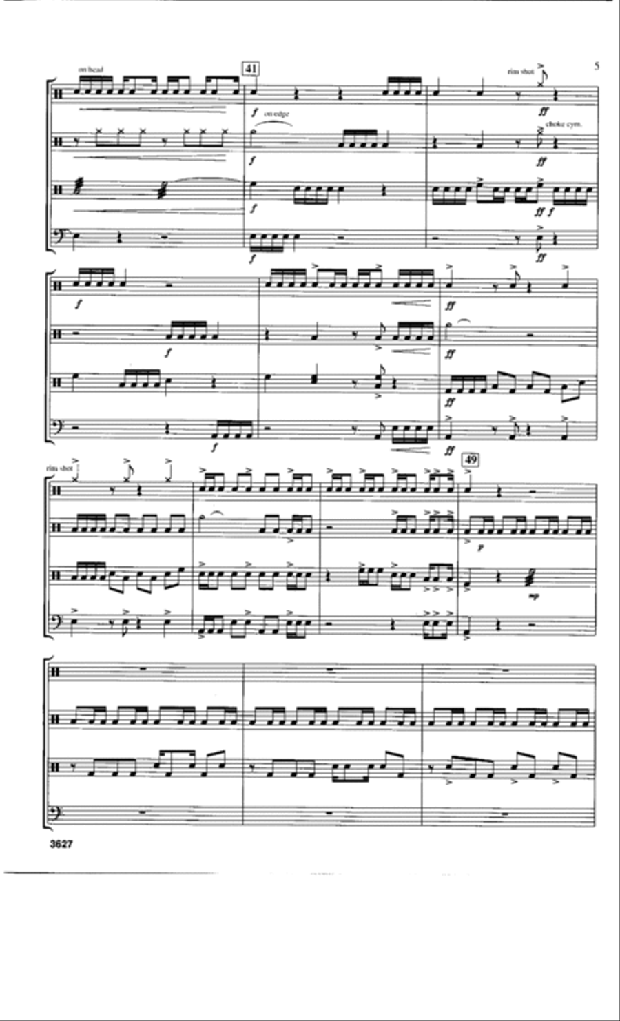 Collisions Percussion Ensemble scores gallery preview page 5
