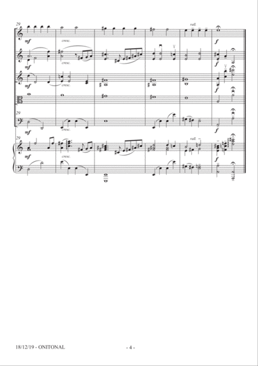 ONITONAL for (a very beginner) solo violin and ensemble (2 violins with optional piano, bassoon and Bassoon scores gallery preview page 4