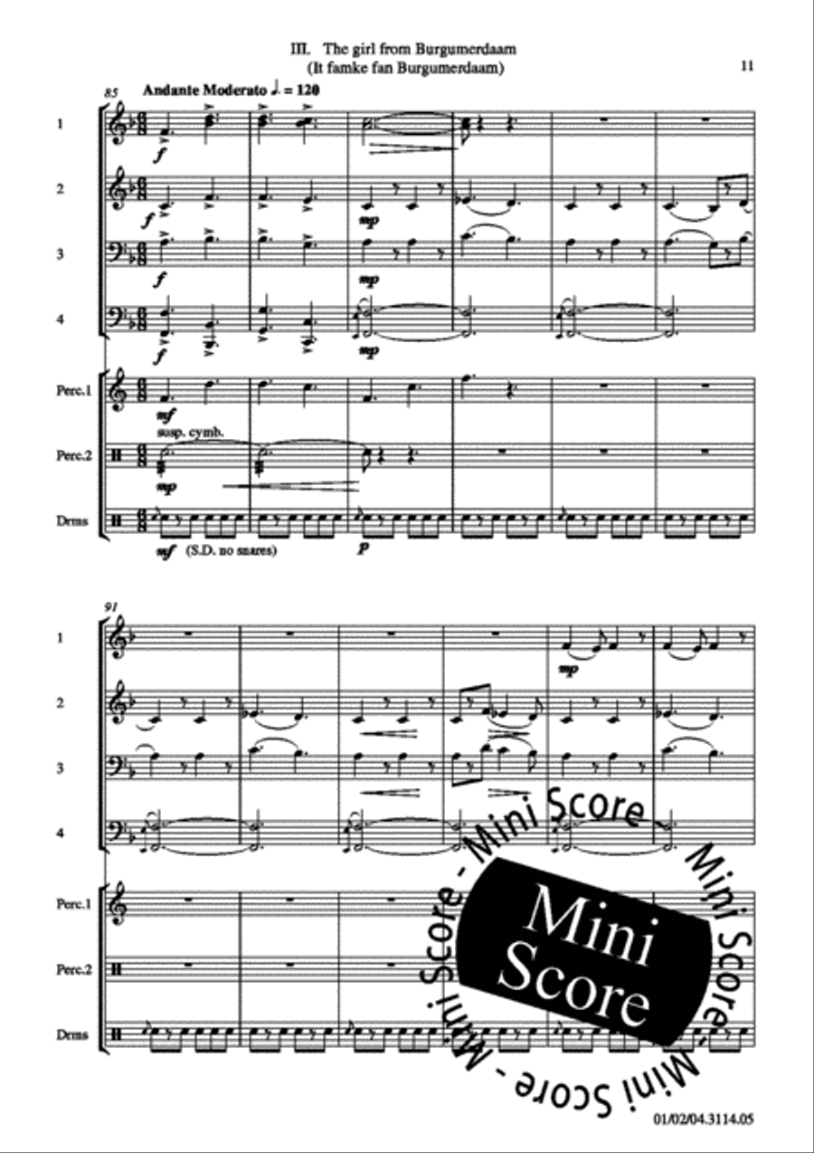 Frisian Dances Brass Band scores gallery preview page 15
