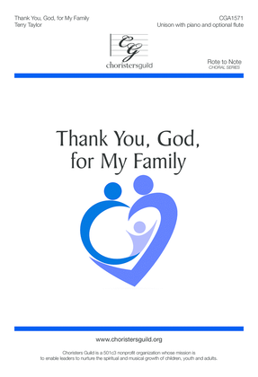 Book cover for Thank You, God, for My Family