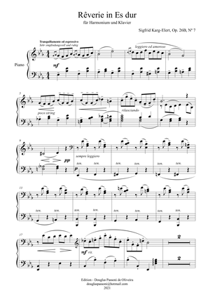 Rêverie (Op. 26B, Nº 7) (piano and harmonium) (piano part)