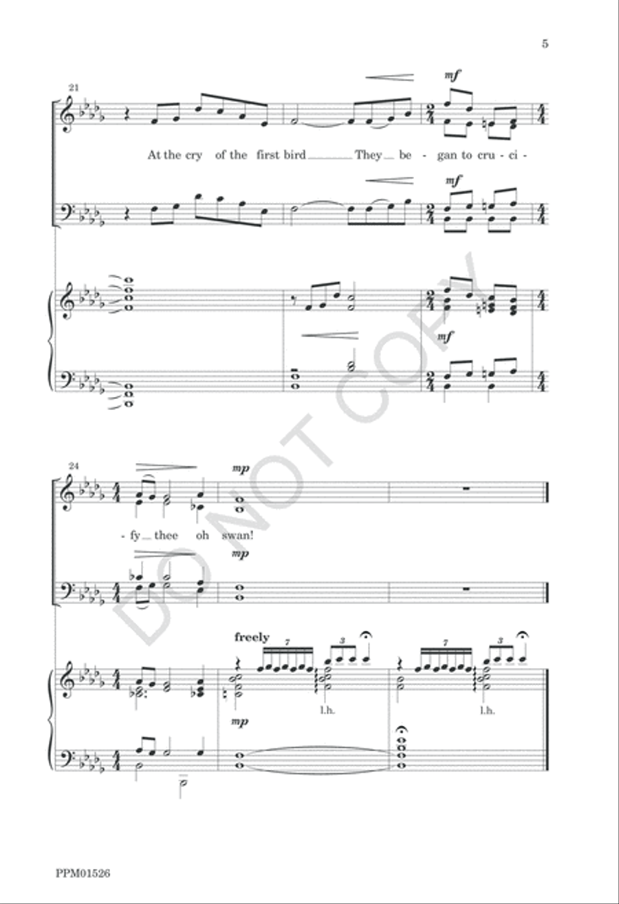 At the Cry of the First Bird 4-Part scores gallery preview page 8