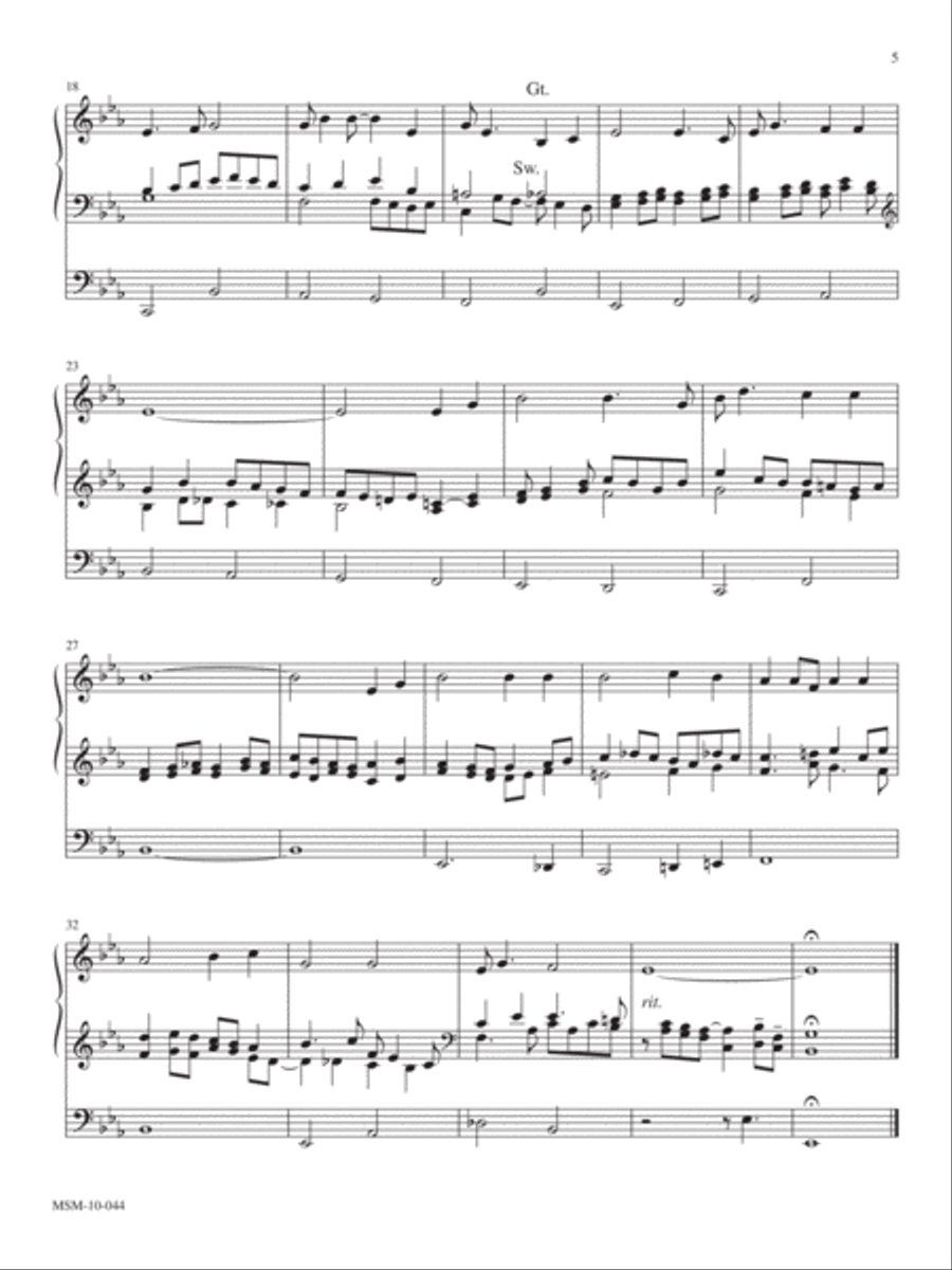 I Want Jesus to Walk with Me Organ scores gallery preview page 6