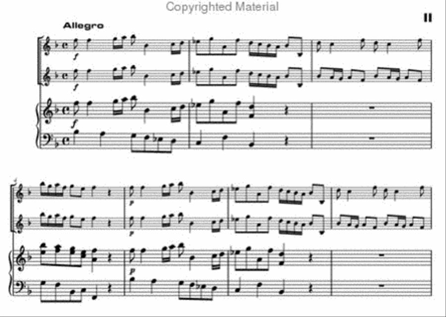 Concerto in B-flat major Orchestra scores gallery preview page 3