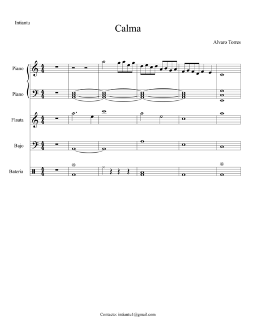 Calma Calma Small Ensemble scores gallery preview page 1