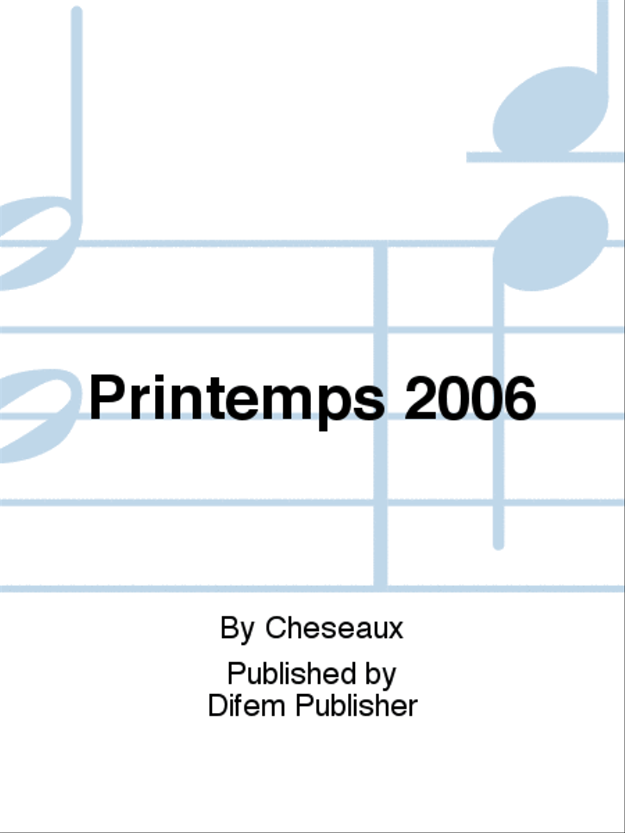 Printemps 2006 Printemps 2006 Brass Band scores gallery preview page 1