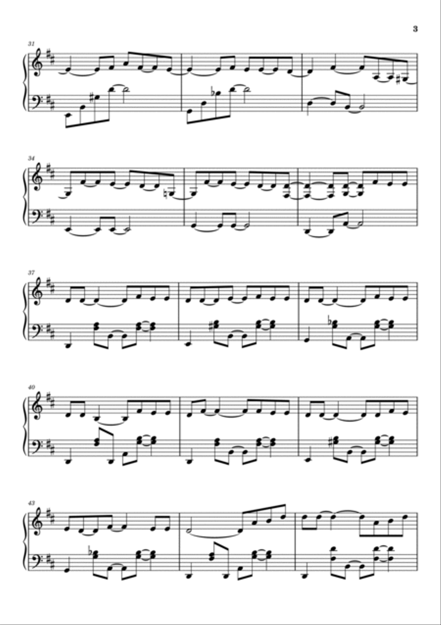Everything Piano Solo scores gallery preview page 3