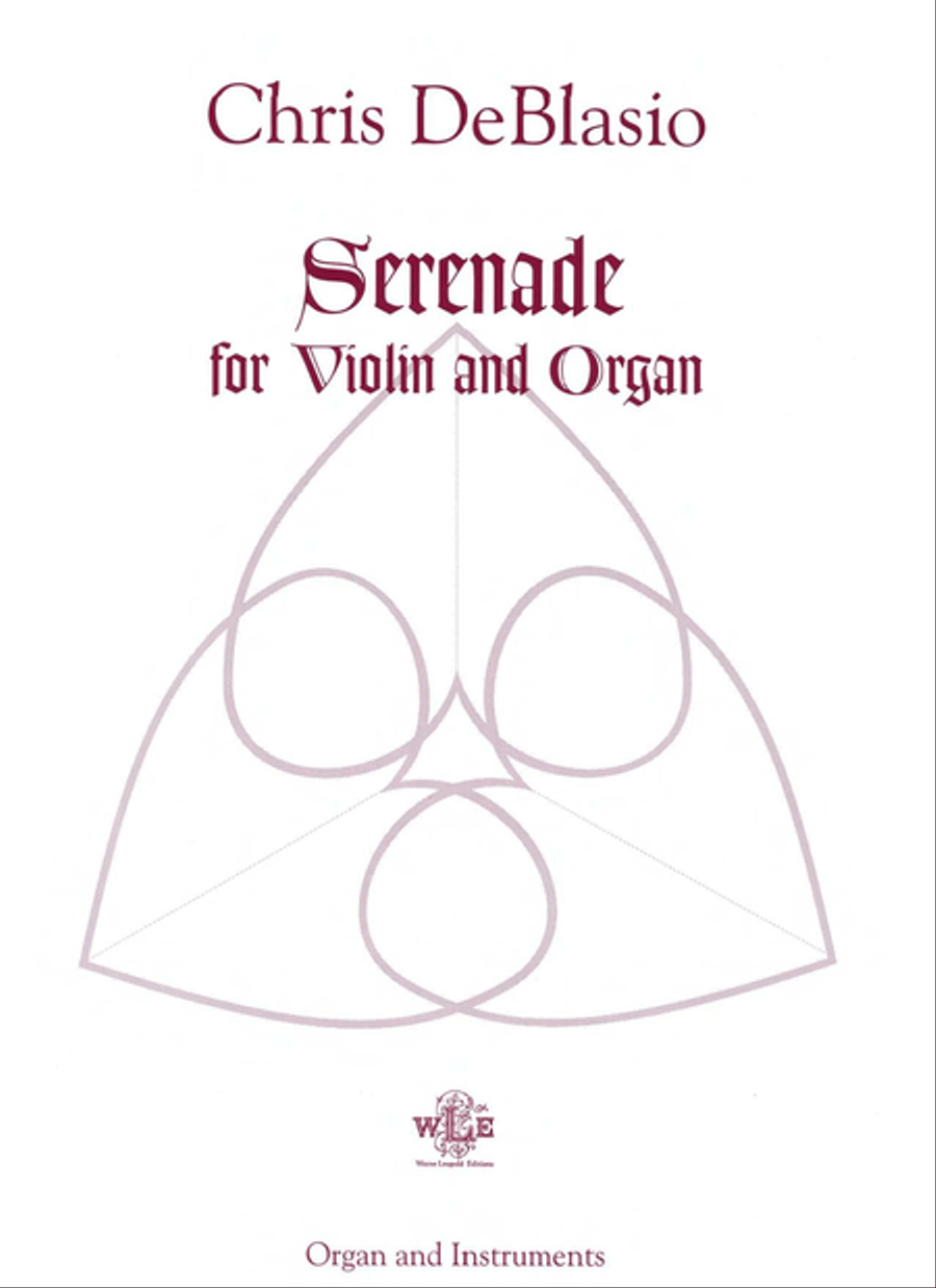 Serenade for Violin and Organ Violin scores gallery preview page 1
