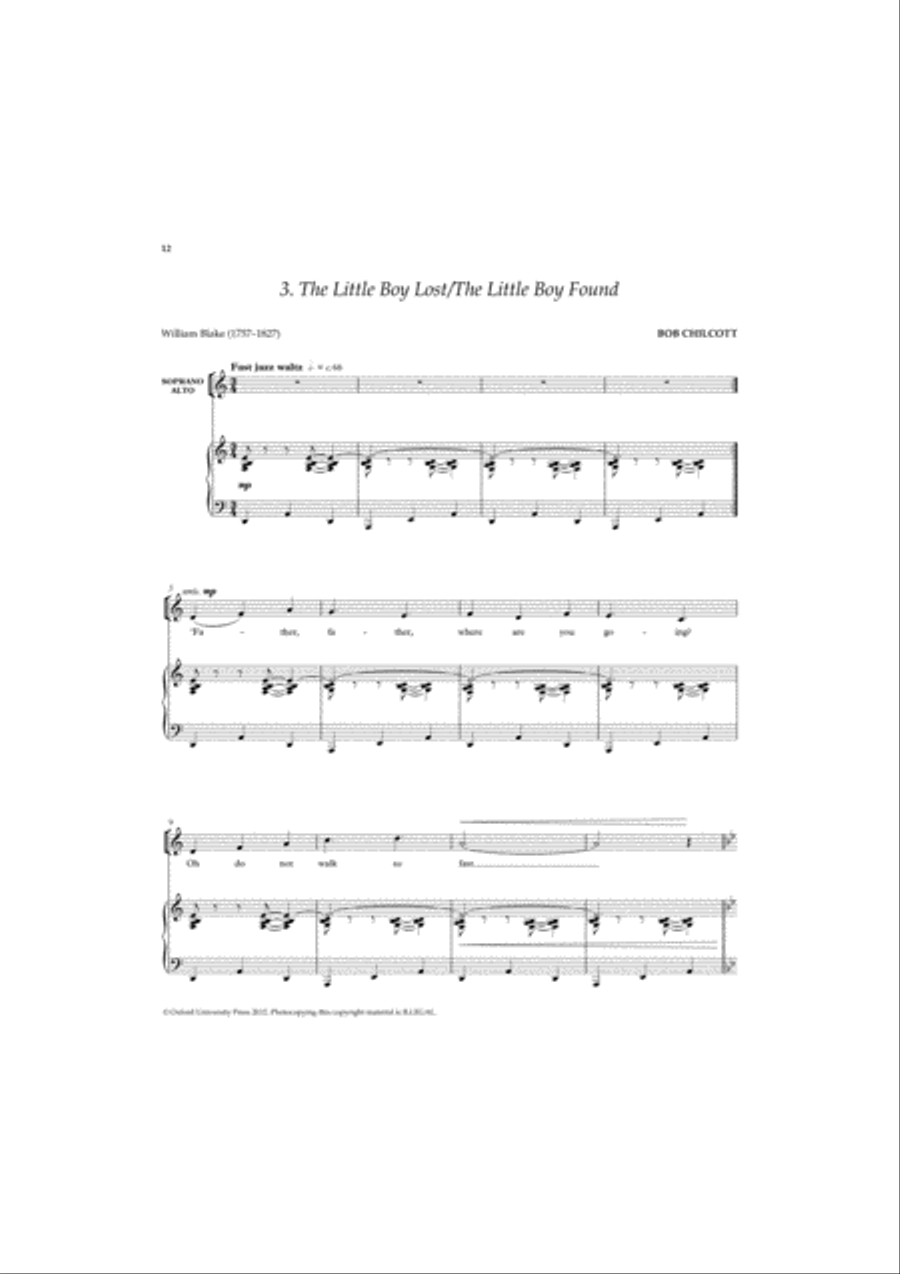 Jazz Songs of Innocence SSA scores gallery preview page 5
