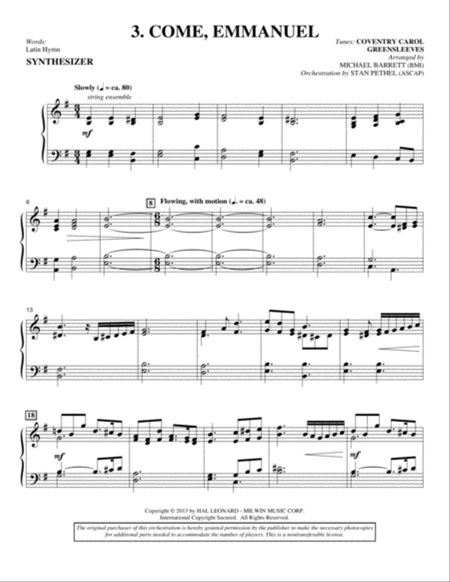 Sing A Song Of Christmas - Keyboard/ Synthesizer Choir scores gallery preview page 6