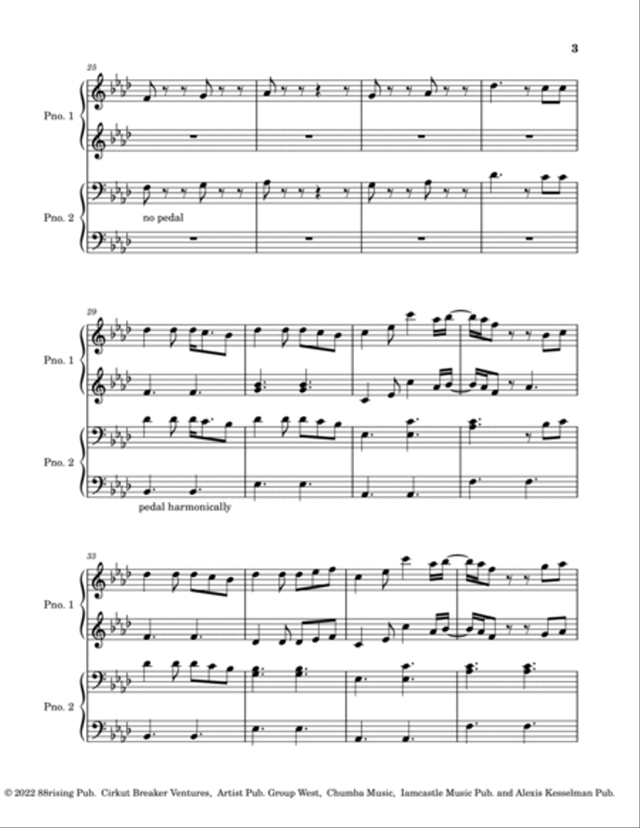 Glimpse Of Us Piano Method scores gallery preview page 4