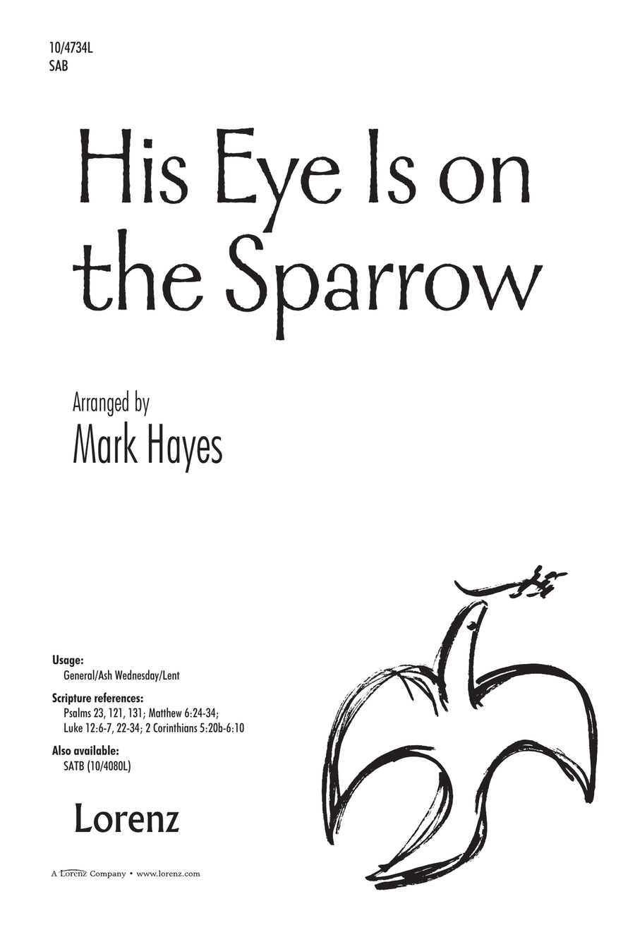 His Eye is on the Sparrow