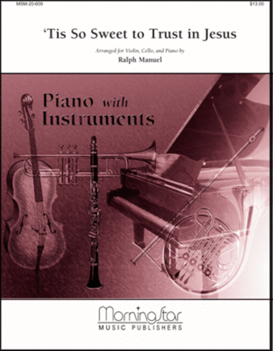 'Tis So Sweet to Trust in Jesus Piano Trio scores gallery preview page 1