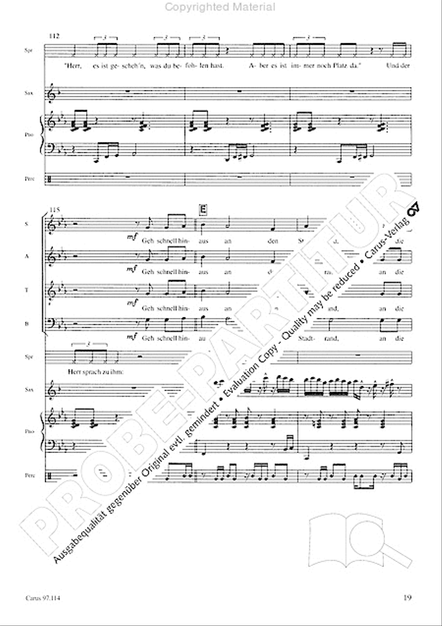 Kommt, es ist alles bereit 4-Part scores gallery preview page 20