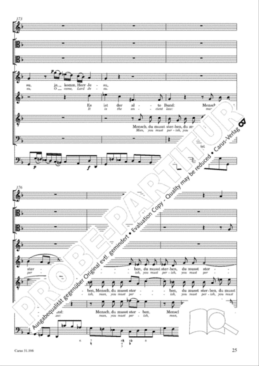 God's own time is the time appointed (Gottes Zeit ist die allerbeste Zeit) 4-Part scores gallery preview page 26