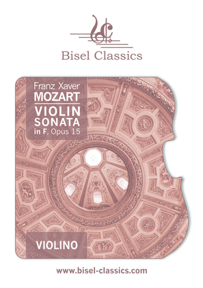 Violin Sonata in F, Opus 15, Violin Part