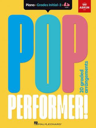Book cover for ABRSM Pop Performer! Piano - Initial-Grade 3