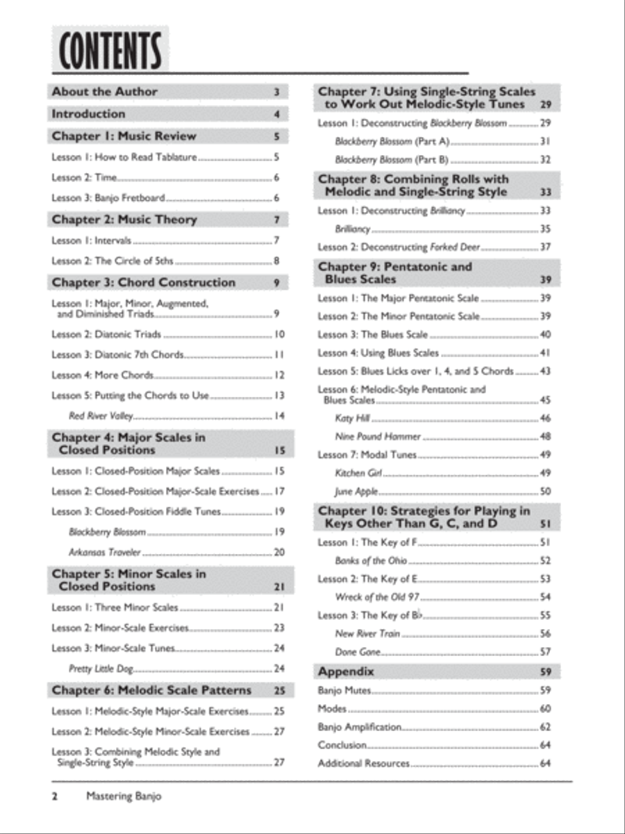 Complete 5-String Banjo Method 5-String Banjo scores gallery preview page 2