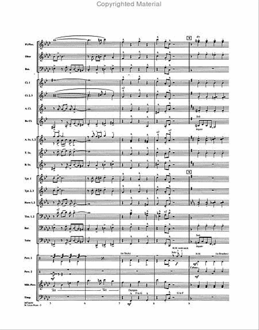 St. Louis Blues Concert Band scores gallery preview page 3