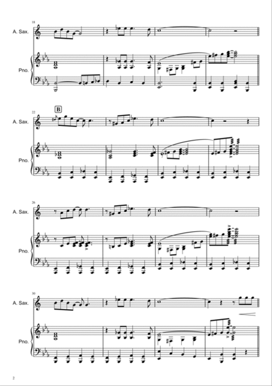 St. Louis Blues - Alto Saxophone St. Louis Blues - Alto Saxophone Alto Saxophone scores gallery preview page 2