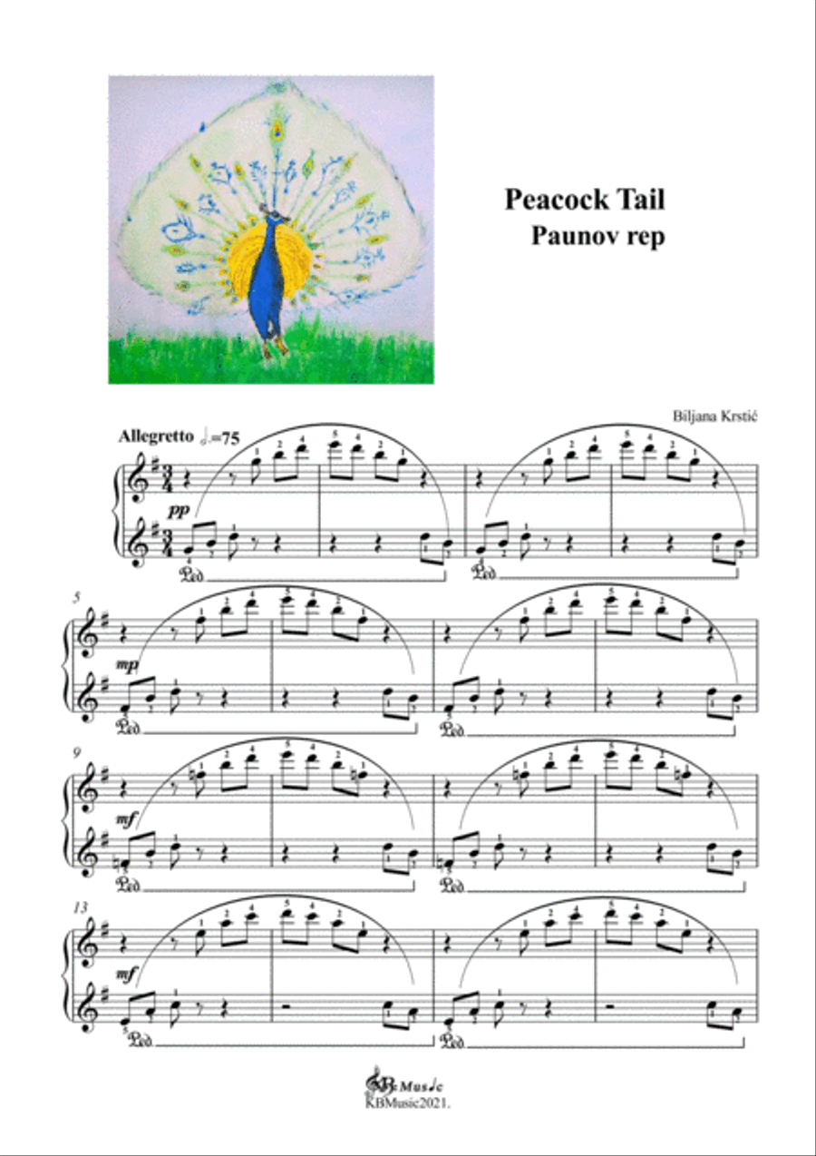 Peacock Tail Part scores gallery preview page 2