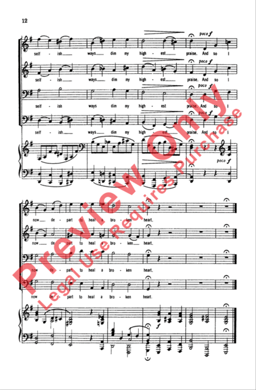 Five German Folk Songs Five German Folk Songs Men's Choir scores gallery preview page 12