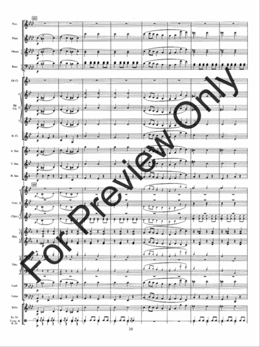 Solid Men To The Front Concert Band scores gallery preview page 14
