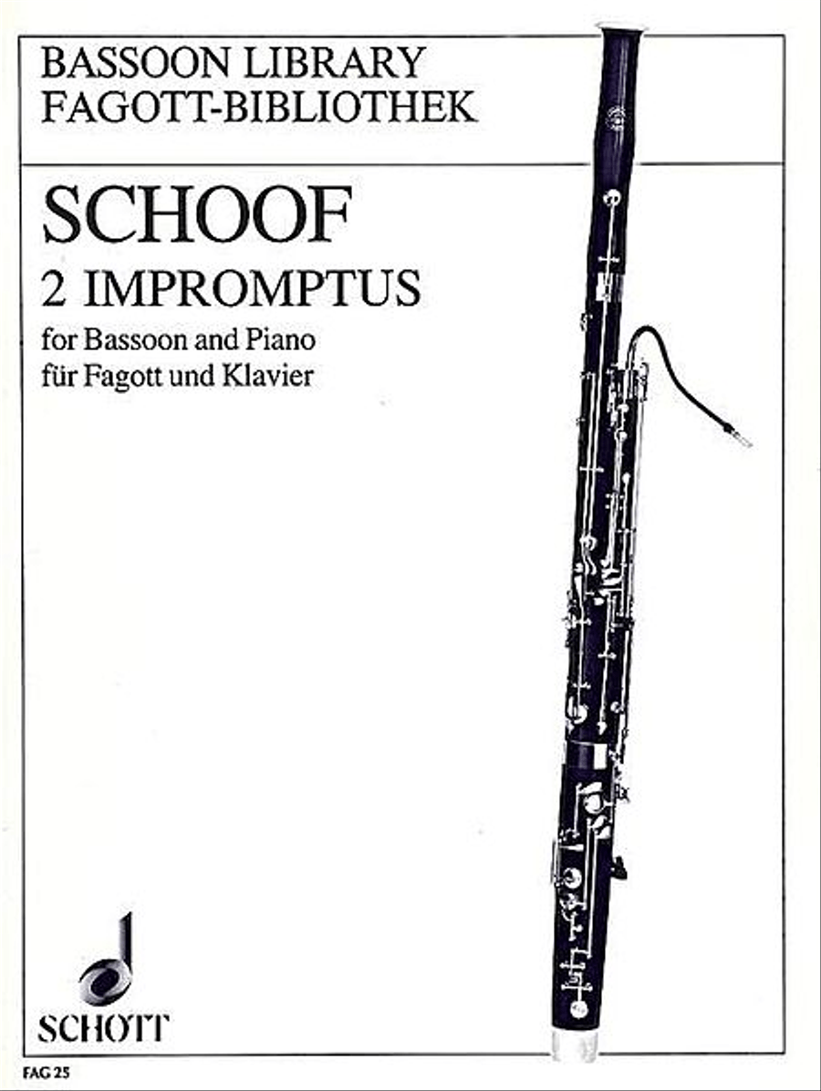 Two Impromptus Bassoon Solo scores gallery preview page 1