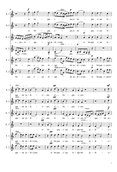 Bruckner's Os Justi, arranged for SAT