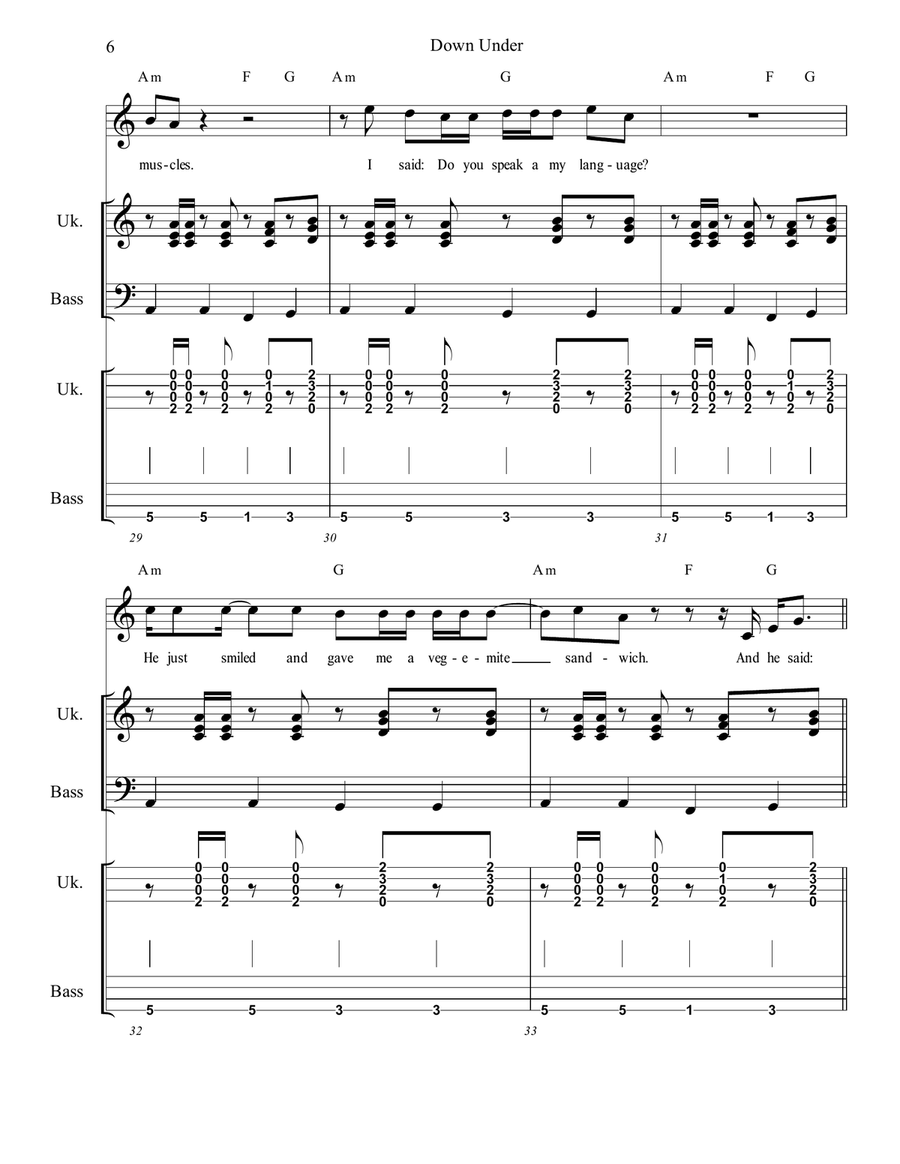 Down Under Small Ensemble scores gallery preview page 6