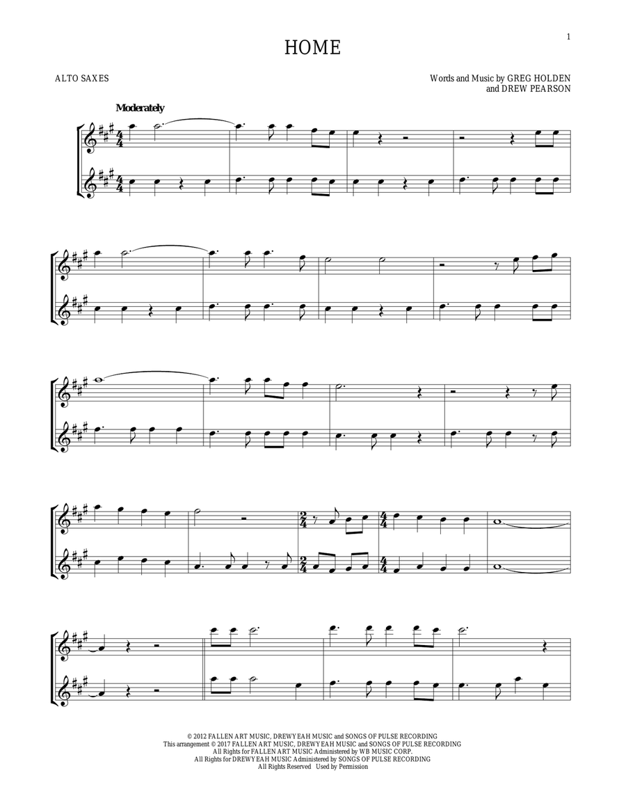 Home Woodwind Duet scores gallery preview page 1