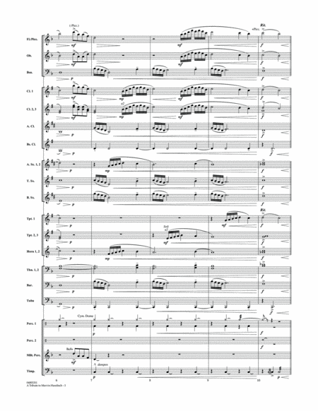 A Tribute To Marvin Hamlisch - Conductor Score (Full Score)