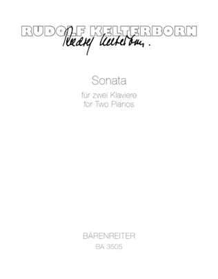 Book cover for Sonata for two Pianos