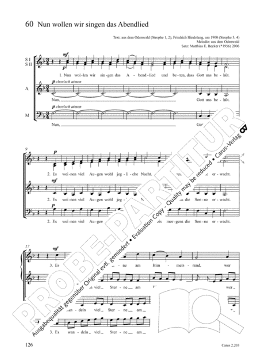 Loreley. Folk songs for choir (Loreley. Volkslieder fur Chor) Choir scores gallery preview page 131