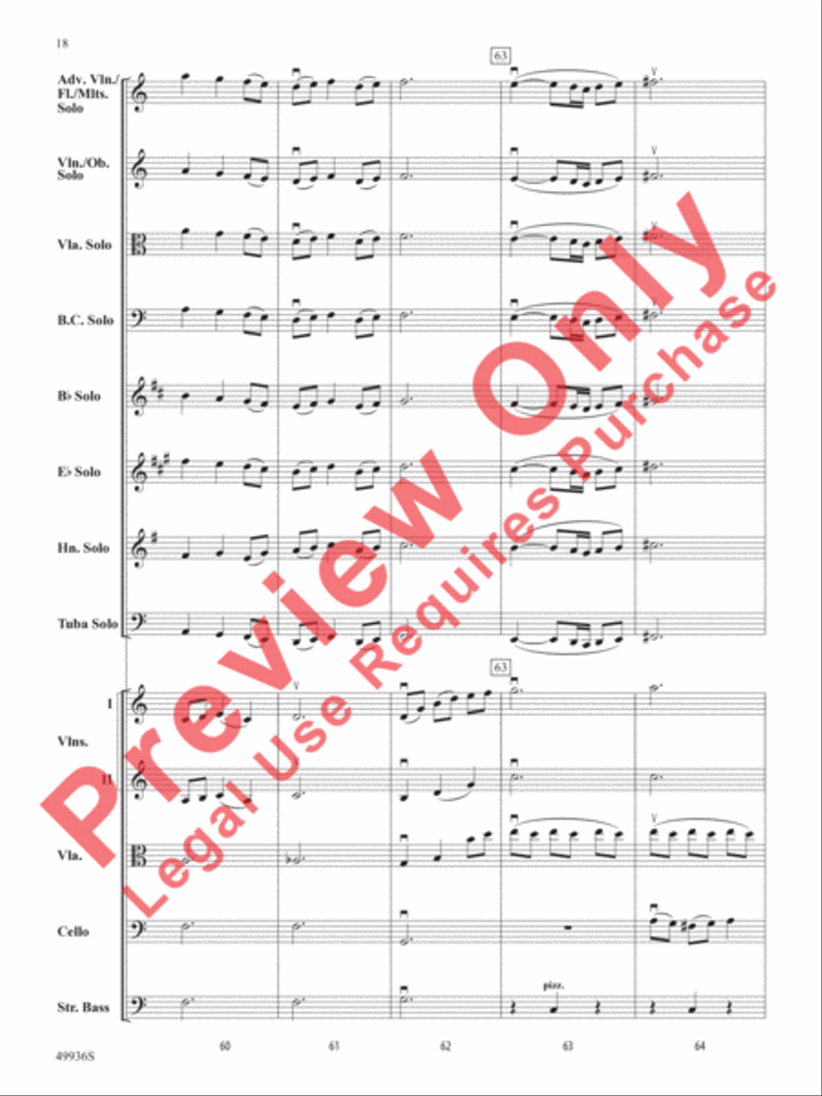 A Chameleon Concerto String Orchestra scores gallery preview page 19