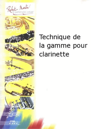 Book cover for Technique de la gamme pour clarinette