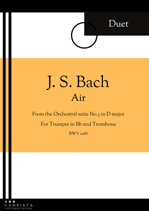 Book cover for Air - Trumpet and Trombone (Duet)