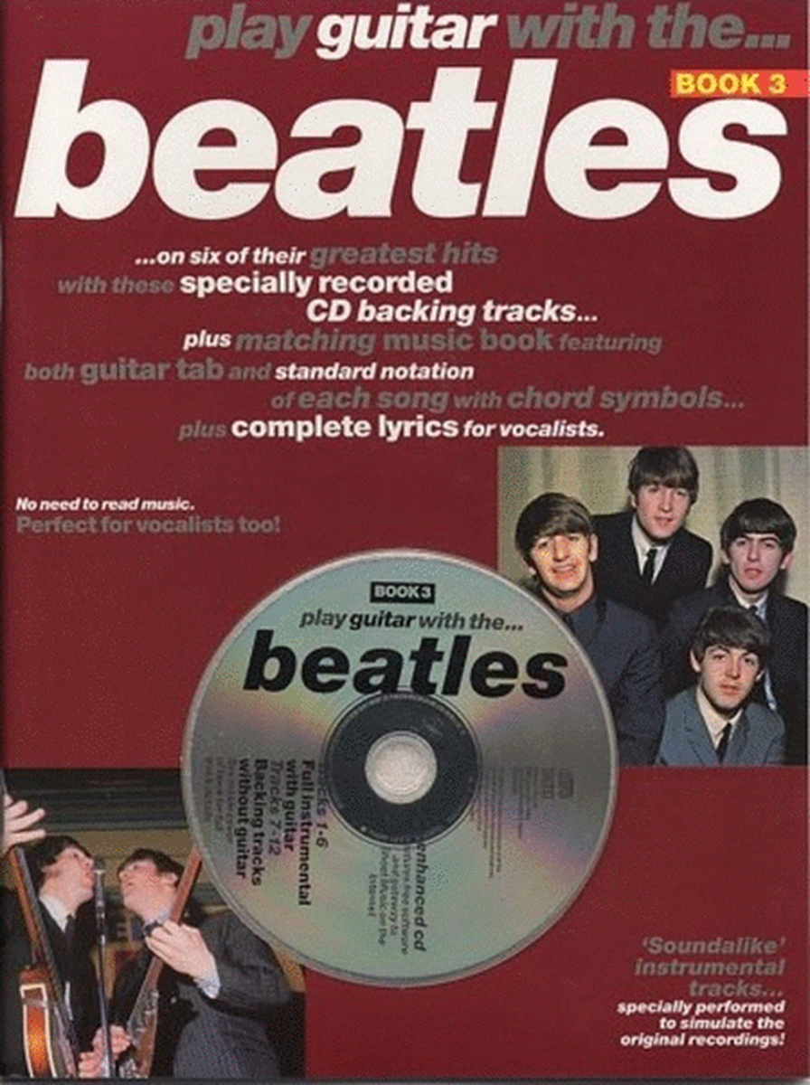 Play Guitar With The Beatles 3 Tab Book/CD