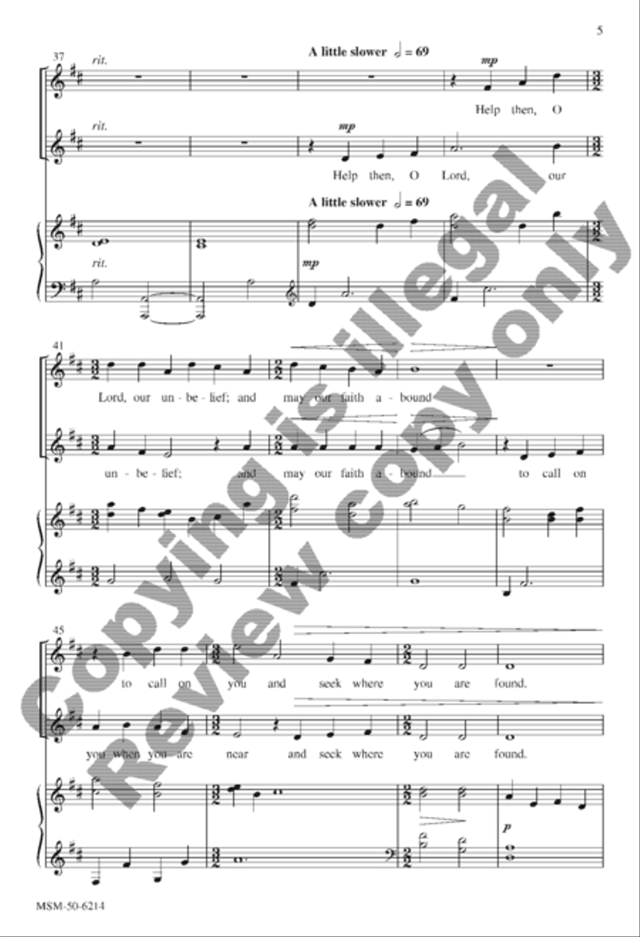 We Walk by Faith 2-Part scores gallery preview page 5