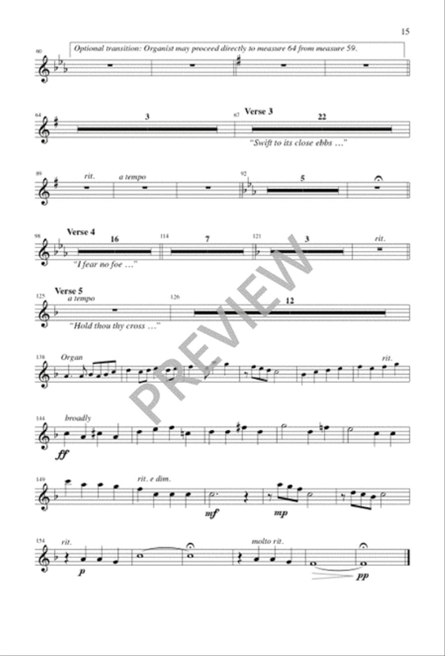 Abide with Me Abide with Me 4-Part scores gallery preview page 15