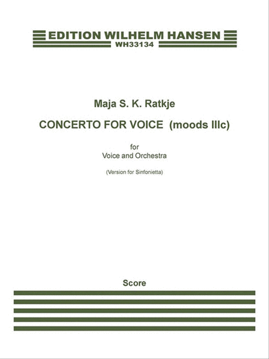 Concerto for Voice (moods IIIb) Voice scores gallery preview page 1